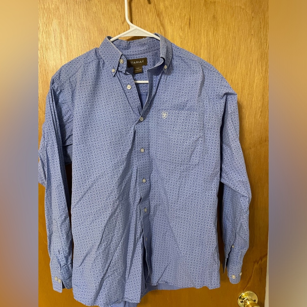 Ariat men’s button up blue
